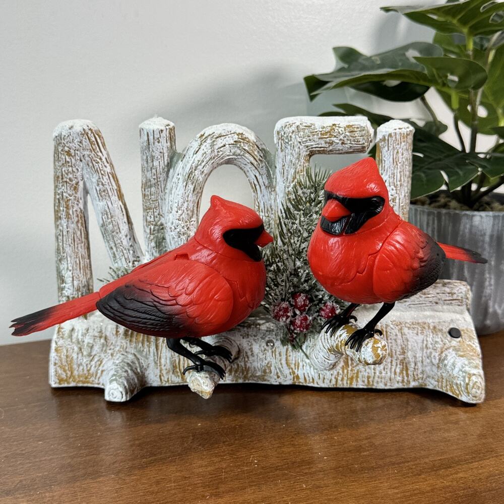 Musical Lighted Noel Cardinal Figurine Christmas Decoration Holiday